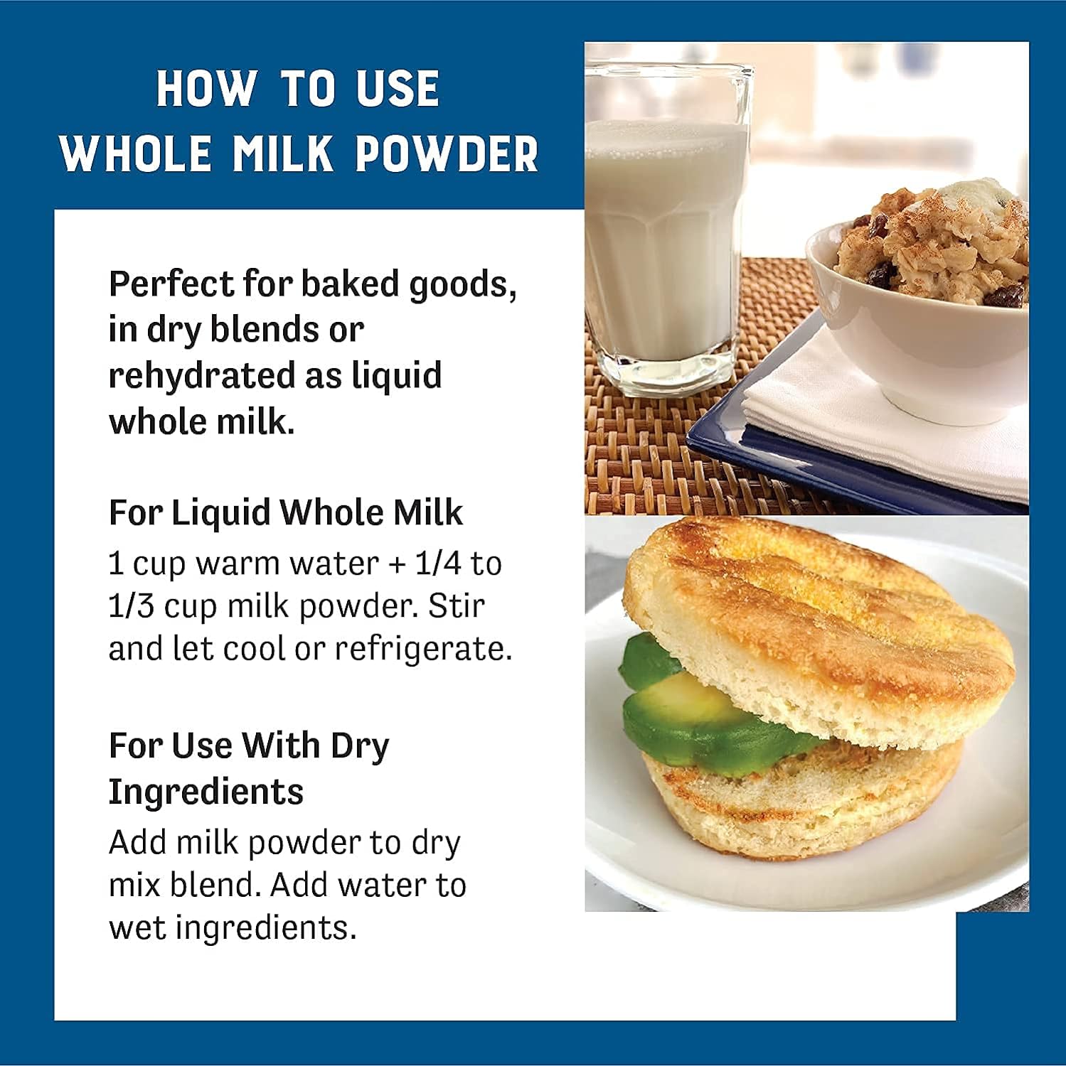 Judee's Small Dairy Bundle: Whole Milk Powder (11 oz), Sour Cream Powder (11.25 oz), Yogurt Powder (11.25 oz) - Image 3